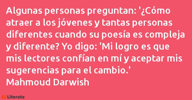 Frases de Mahmoud Darwish