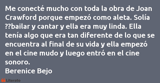 Frases de Berenice Bejo