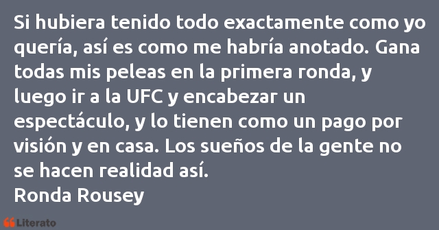 Frases de Ronda Rousey