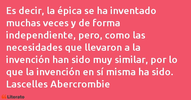 Frases de Lascelles Abercrombie