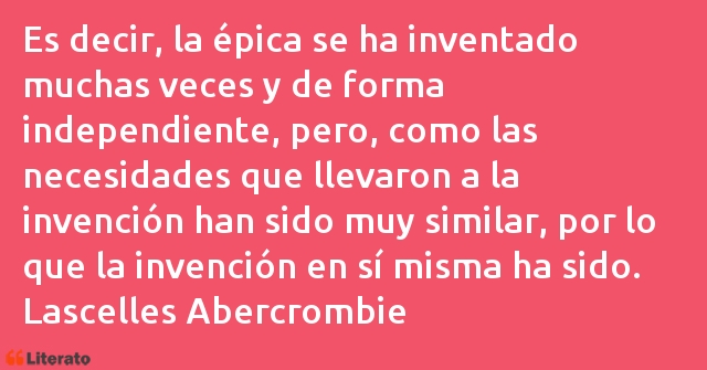 Frases de Lascelles Abercrombie