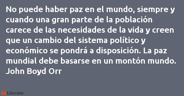 Frases de John Boyd Orr