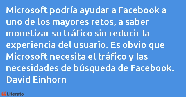 Frases de David Einhorn