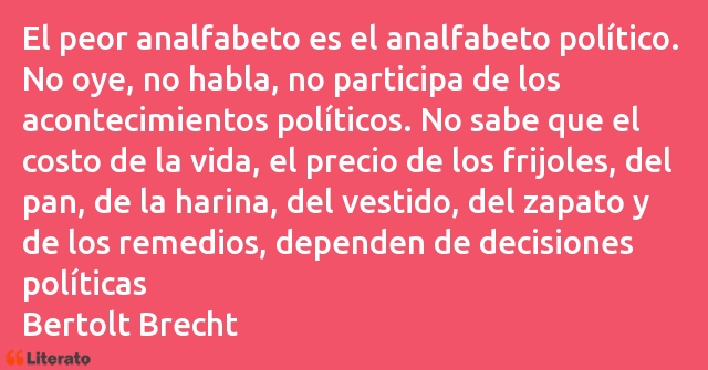 Frases de Bertolt Brecht