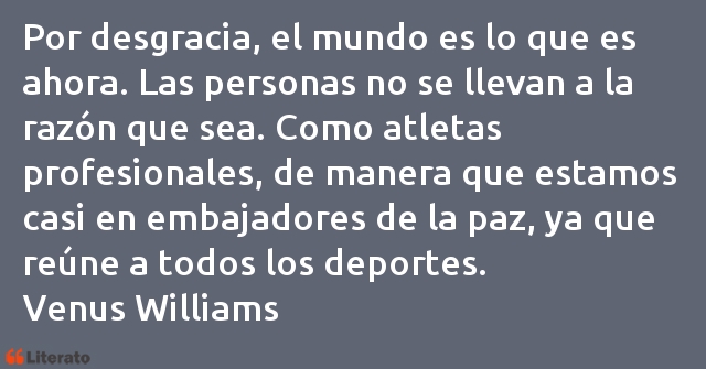 Frases de Venus Williams