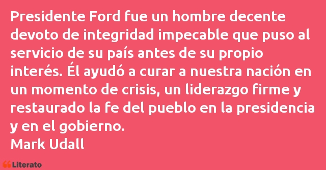 Frases de Mark Udall