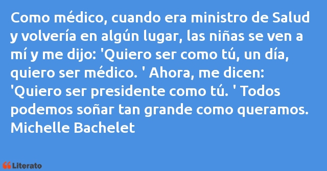 Frases de Michelle Bachelet