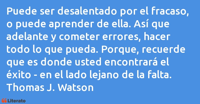 Frases de Thomas J. Watson