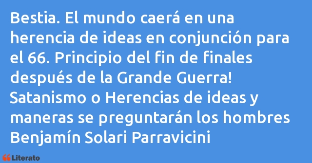 Frases de Benjamín Solari Parravicini