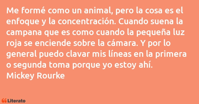 Frases de Mickey Rourke