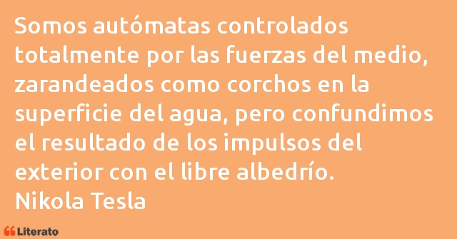 Frases de Nikola Tesla