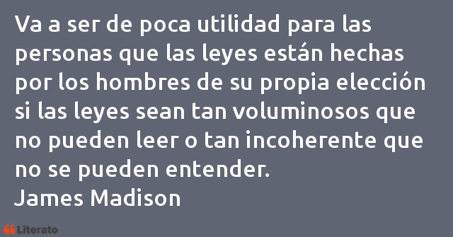 Frases de James Madison