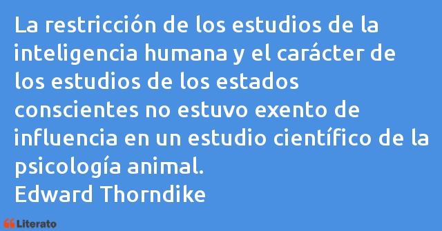 Frases de Edward Thorndike