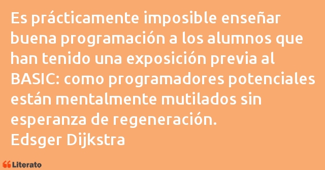 Frases de Edsger Dijkstra