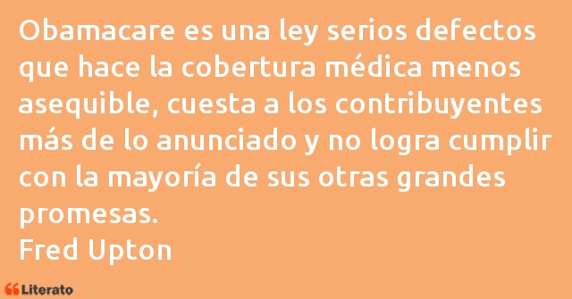 Frases de Fred Upton