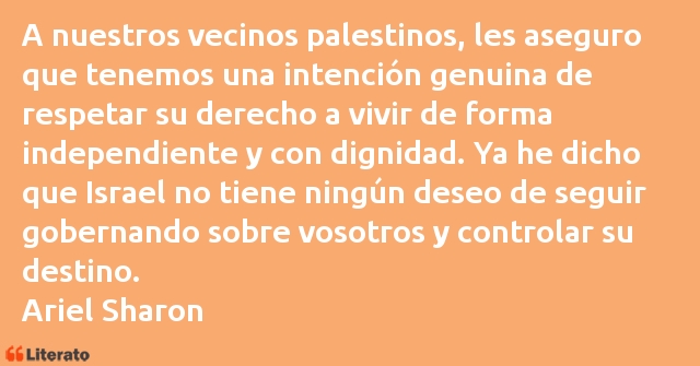 Frases de Ariel Sharon