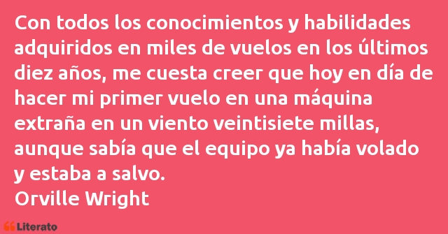 Frases de Orville Wright