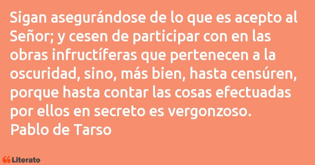 Frases de Pablo de Tarso