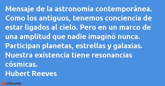 Frases de Hubert Reeves