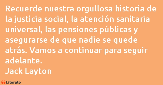 Frases de Jack Layton