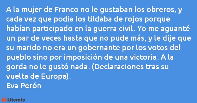 Frases de Eva Perón