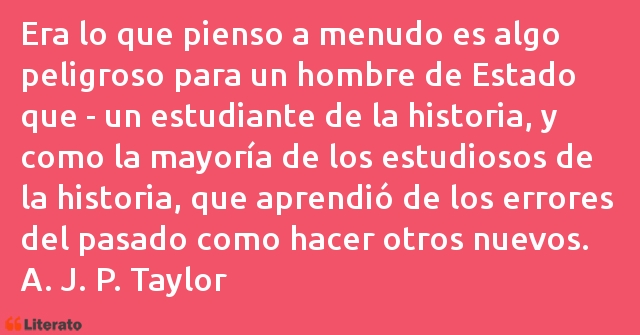 Frases de A. J. P. Taylor