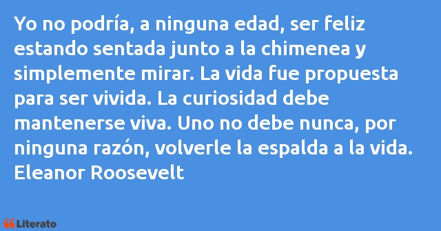 Frases de Eleanor Roosevelt