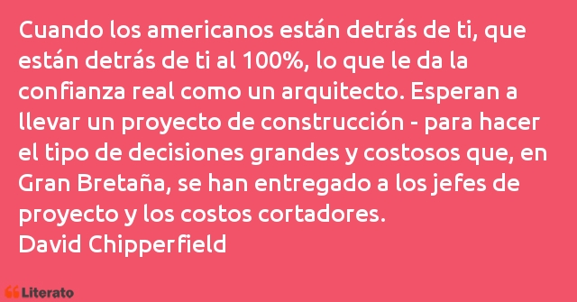 Frases de David Chipperfield