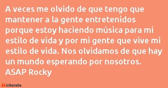 Frases de ASAP Rocky