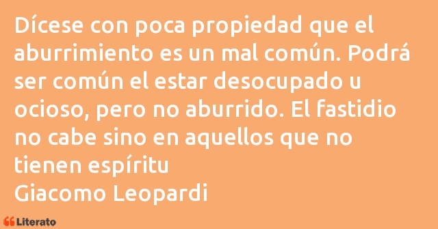 Frases de Giacomo Leopardi