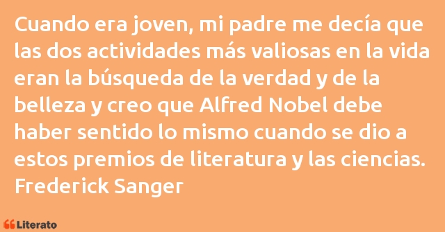 Frases de Frederick Sanger