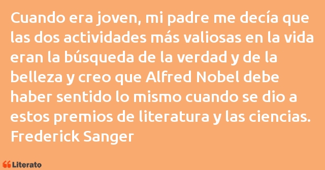 Frases de Frederick Sanger