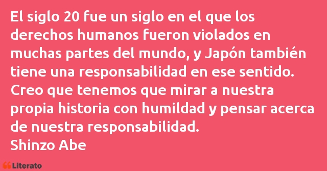 Frases de Shinzo Abe