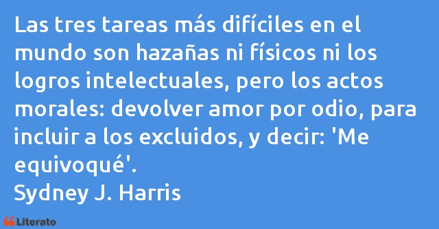 Frases de Sydney J. Harris