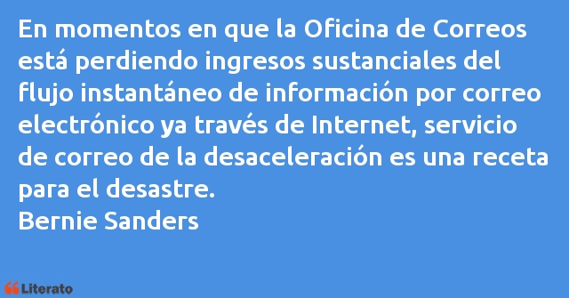 Frases de Bernie Sanders