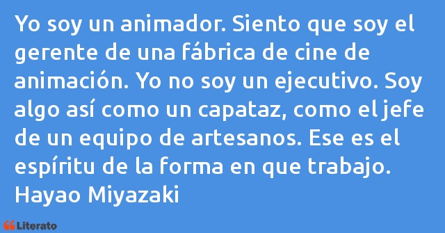 Frases de Hayao Miyazaki