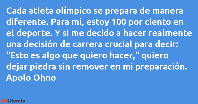 Frases de Apolo Ohno