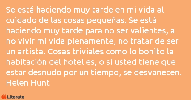 Frases de Helen Hunt