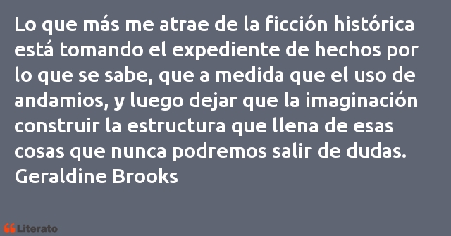 Frases de Geraldine Brooks