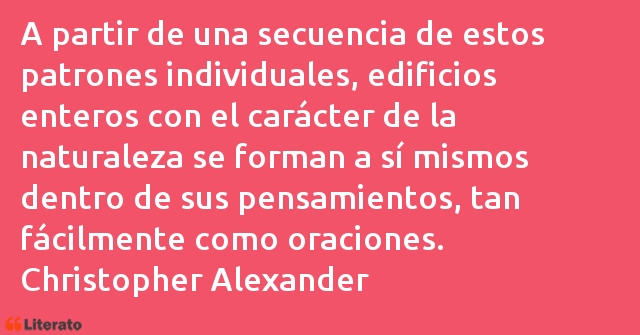 Frases de Christopher Alexander