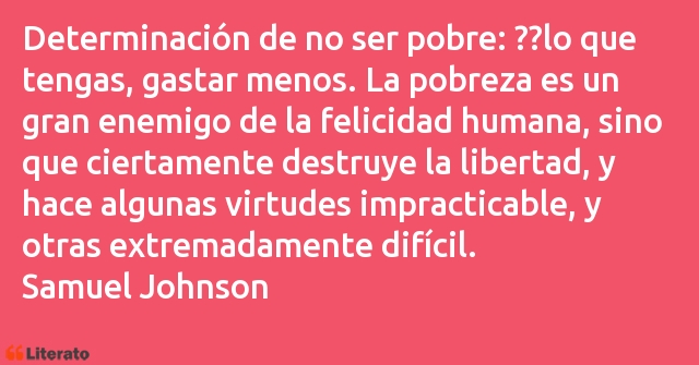 Frases de Samuel Johnson