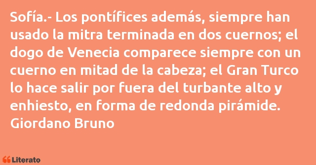 Frases de Giordano Bruno