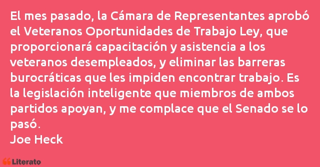 Frases de Joe Heck