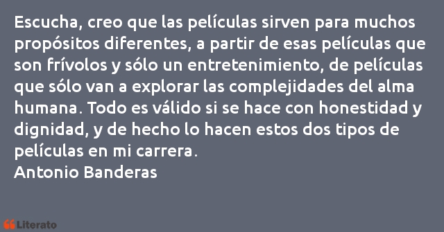 Frases de Antonio Banderas