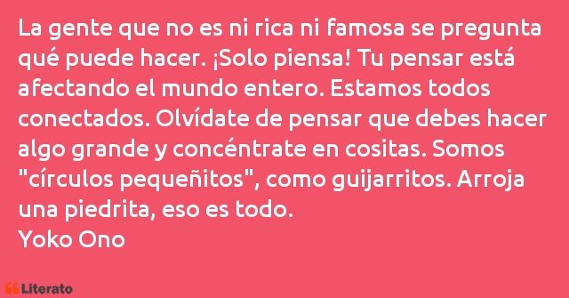 Frases de Yoko Ono