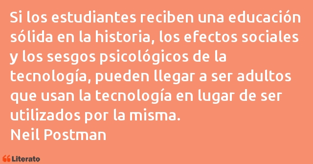 Frases de Neil Postman