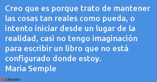 Frases de Maria Semple