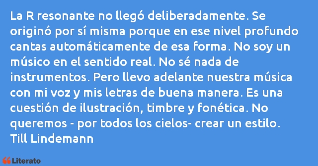 Frases de Till Lindemann