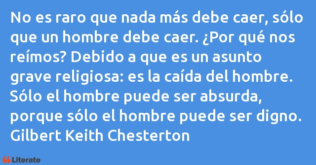 Frases de Gilbert Keith Chesterton