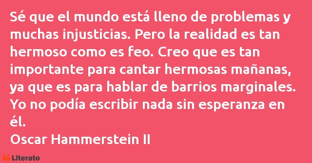 Frases de Oscar Hammerstein II